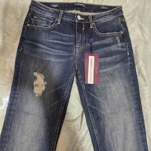 Vigoss Women's Blue Distressed Jeans